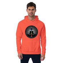 Load image into Gallery viewer, Sweat à capuche écologique Raglan unisexe Chakras