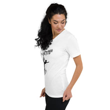 Load image into Gallery viewer, T-shirt Unisexe à Manches Courtes et Col V Yoga tree